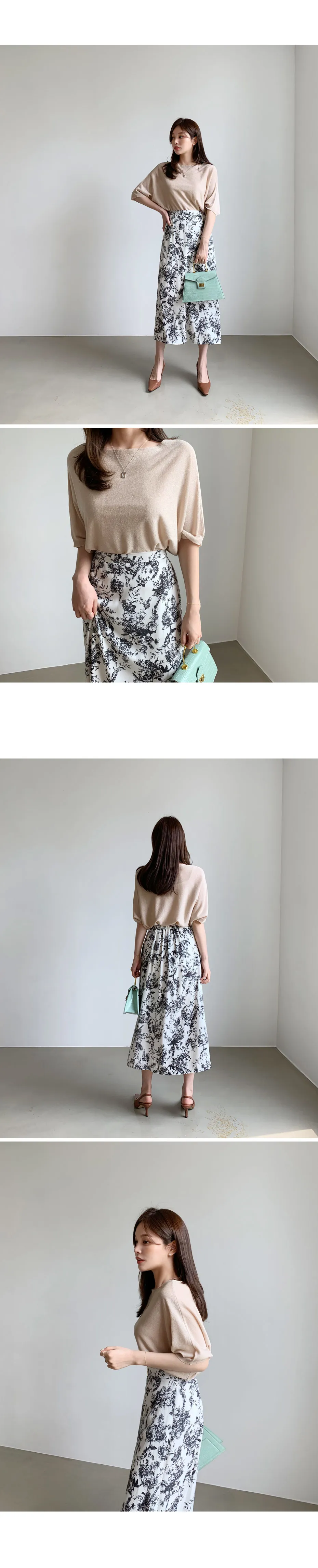 パターンフレアスカート・全2色 | DHOLIC PLUS | 詳細画像9
