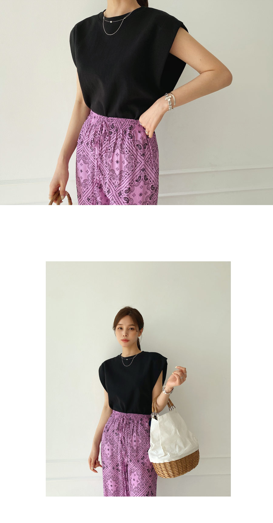 ペイズリーイージーパンツ・全3色 | DHOLIC PLUS | 詳細画像14