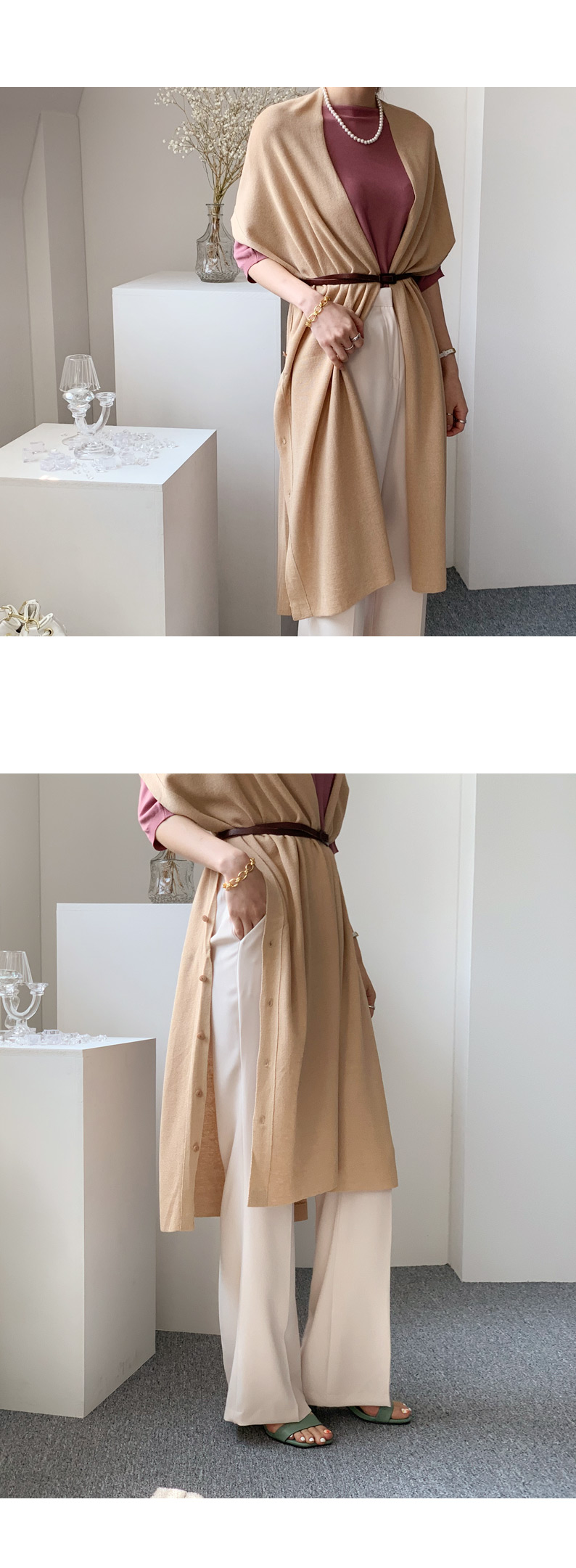 サイドボタンカーディガン・全3色 | DHOLIC PLUS | 詳細画像9