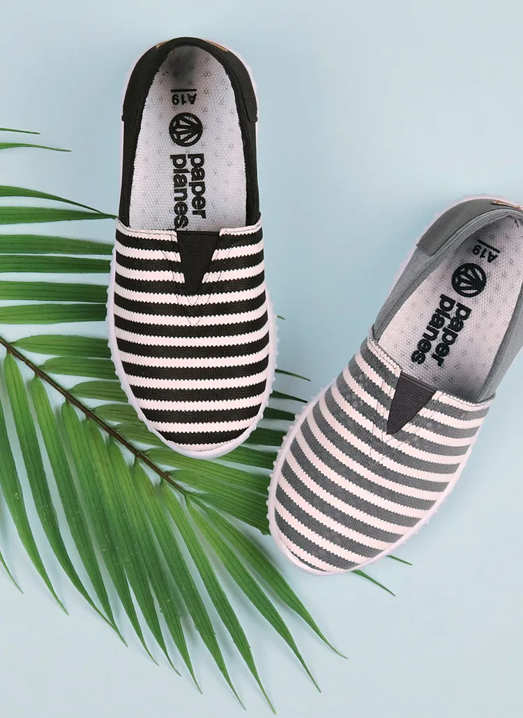 ゴムバンドボーダースリッポン | 詳細画像1