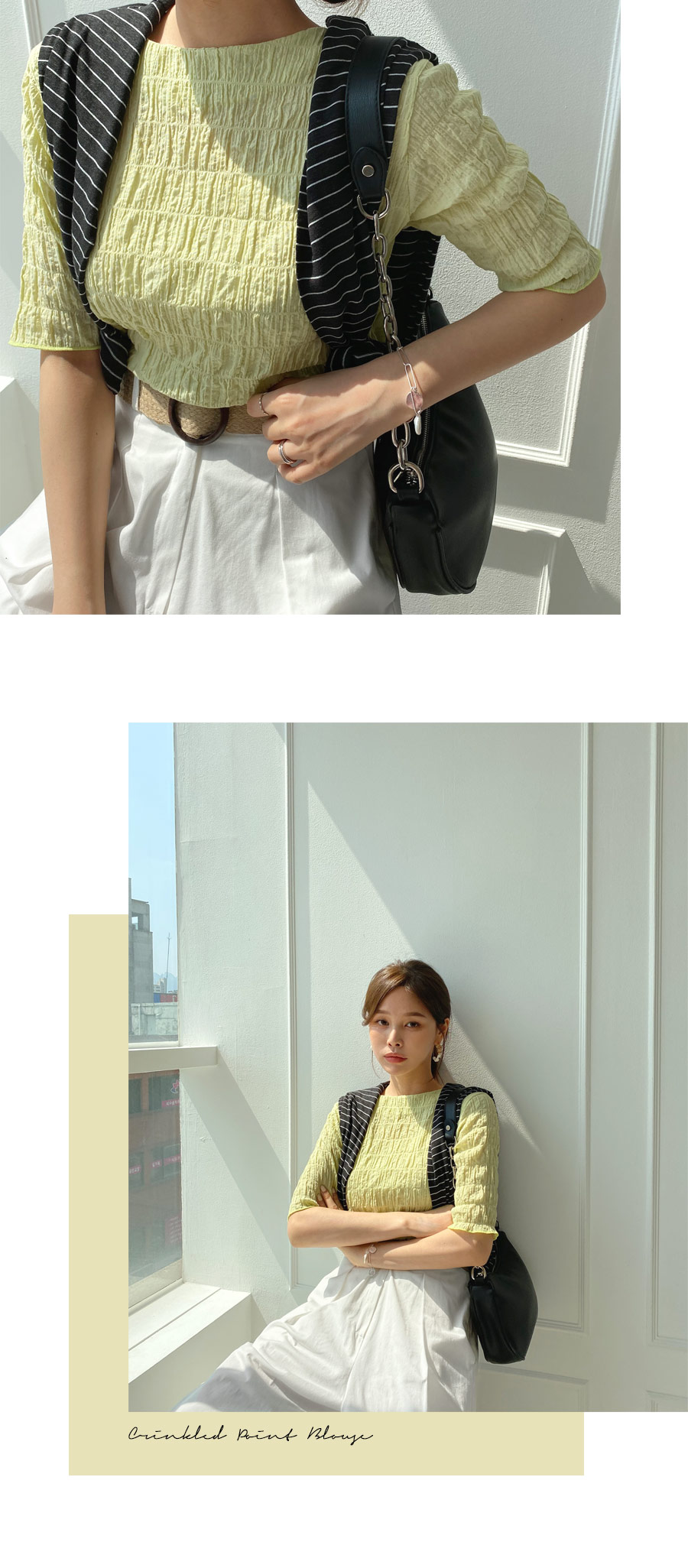 リンクルブラウス・全3色 | DHOLIC PLUS | 詳細画像2