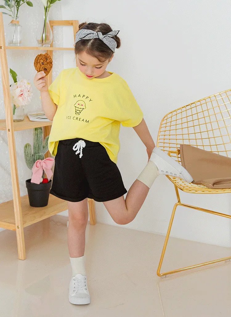 アイスクリームTシャツ&パンツSET(イエロー) | 詳細画像1