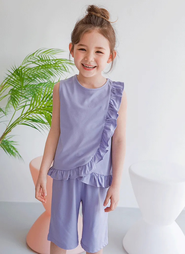 フリルディテールタンクトップSET(パープル) | 詳細画像1
