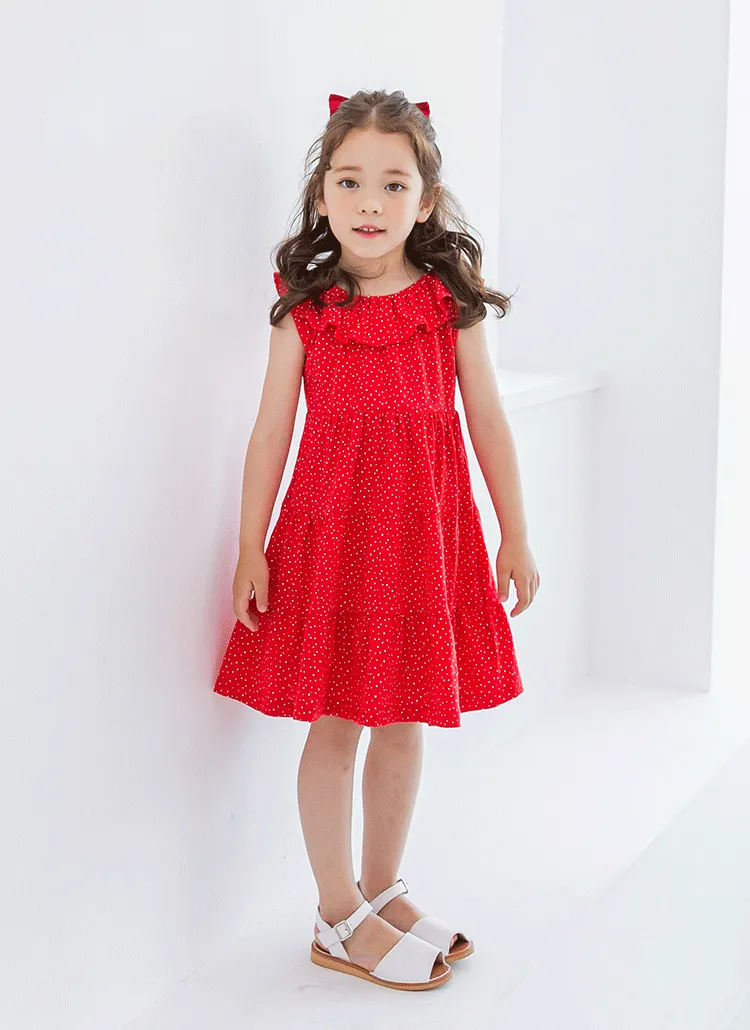 ドットティアードワンピース(レッド) | 詳細画像1