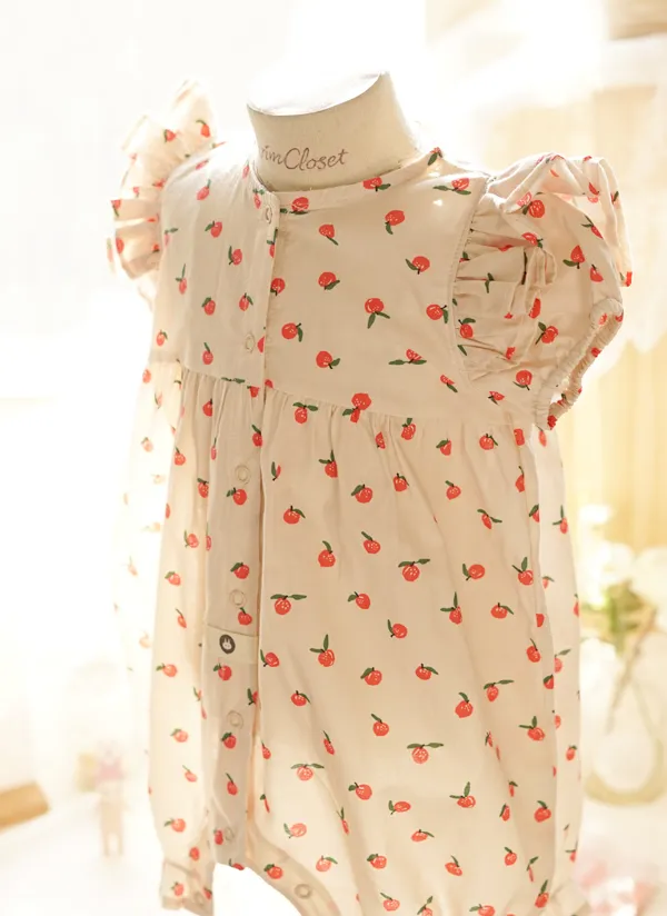 アップル柄フリルボディスーツ | 詳細画像1