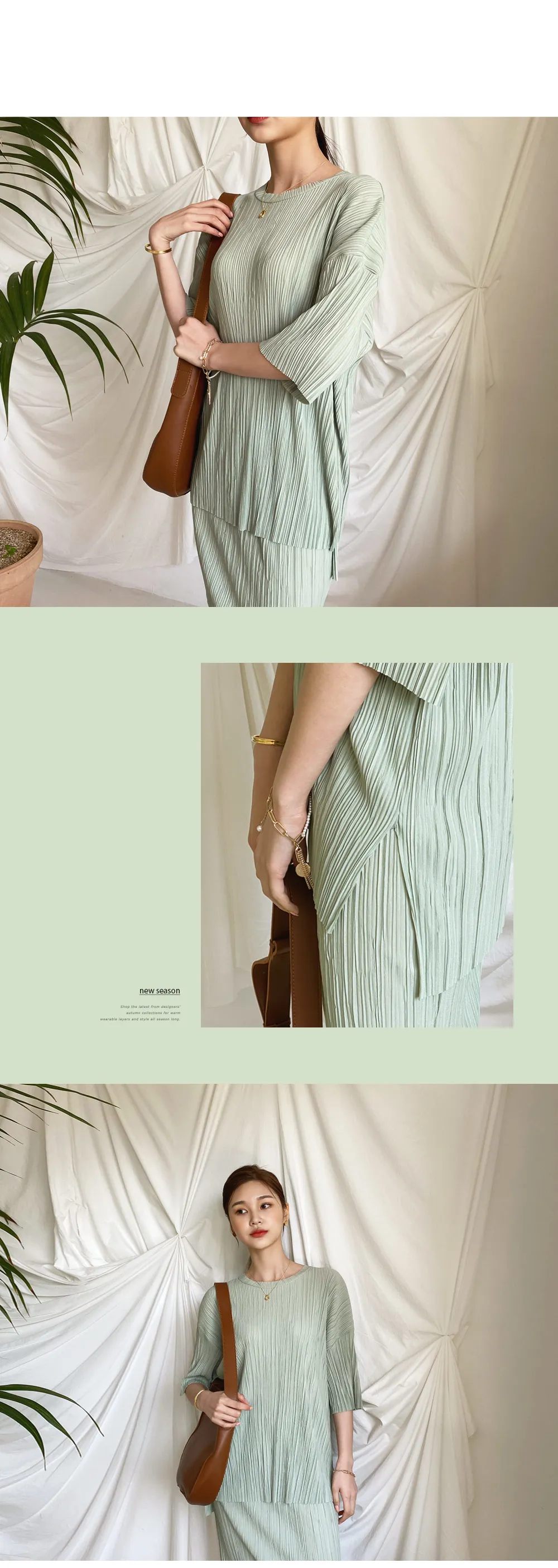 プリーツTシャツ&スカートSET・全4色 | DHOLIC | 詳細画像3