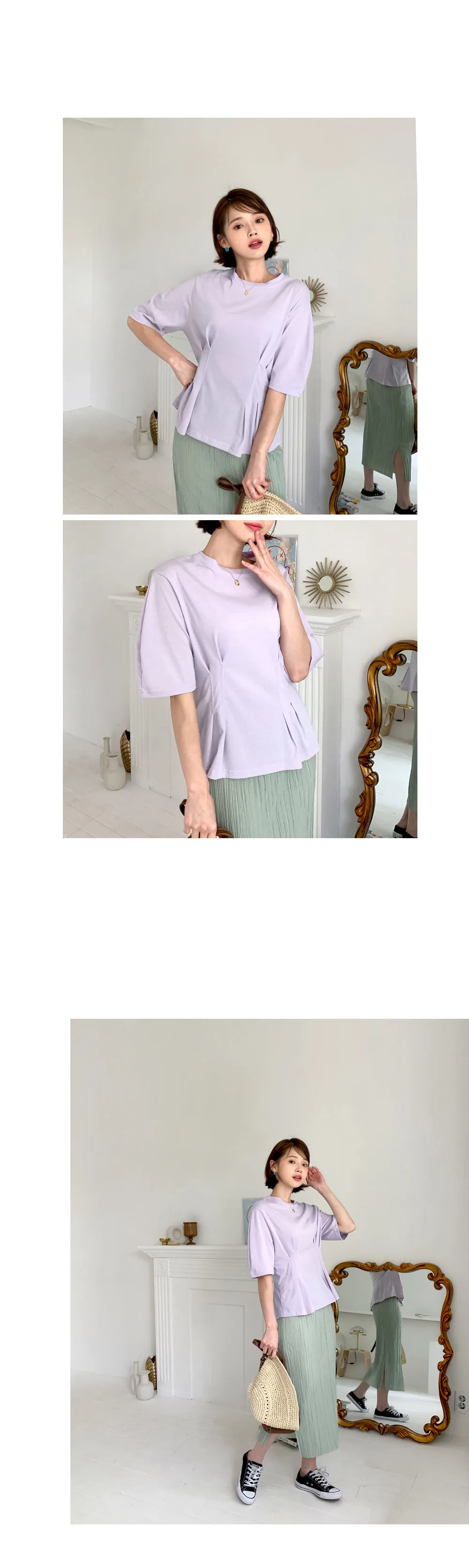 プリーツTシャツ&スカートSET・全4色 | DHOLIC | 詳細画像8