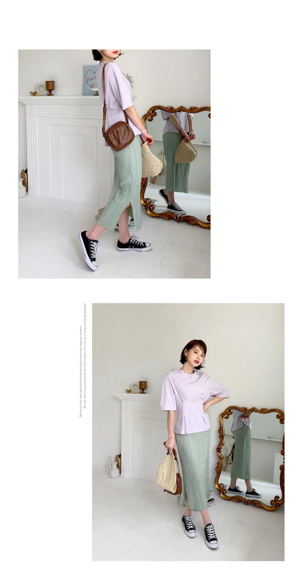 プリーツTシャツ&スカートSET・全4色 | DHOLIC | 詳細画像9