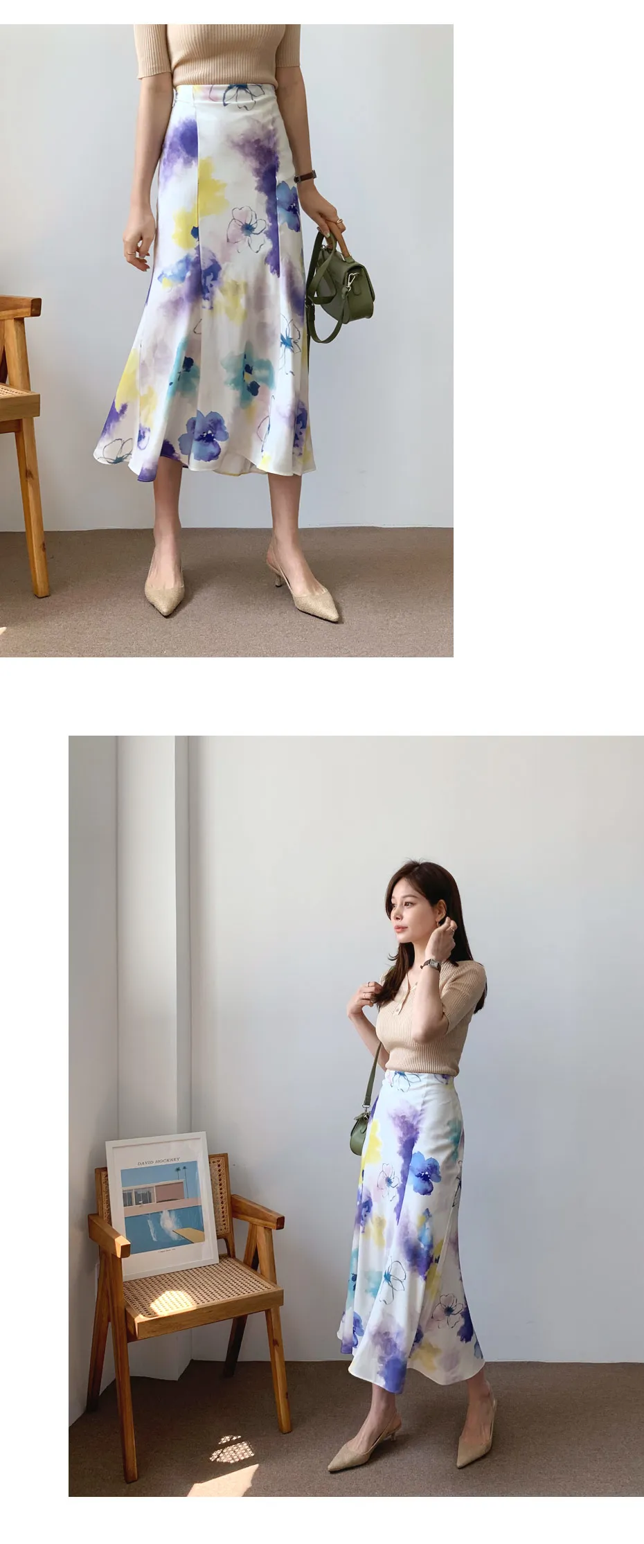 フラワープリントスカート・全2色 | DHOLIC PLUS | 詳細画像8