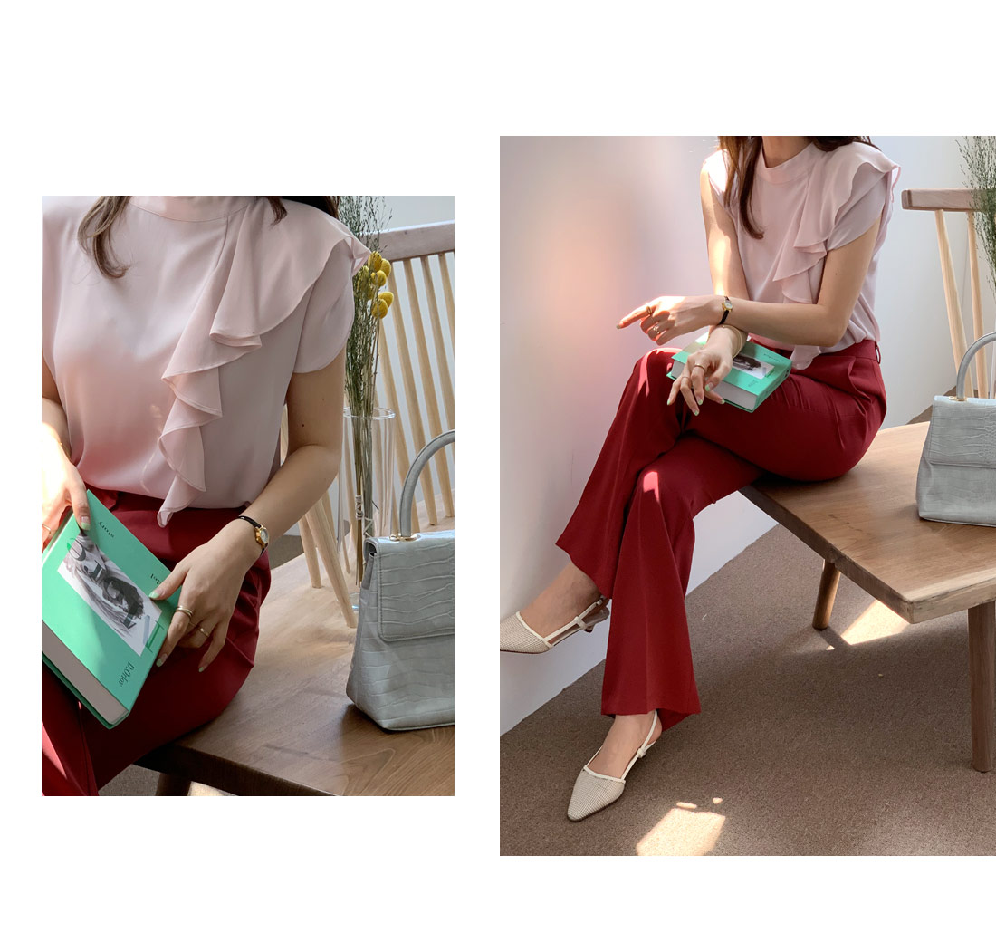 ラッフルブラウス・全3色 | DHOLIC PLUS | 詳細画像4