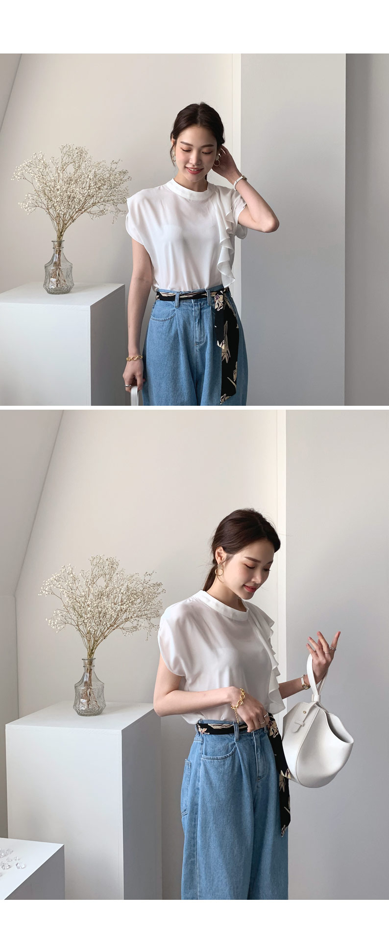 ラッフルブラウス・全3色 | DHOLIC PLUS | 詳細画像9