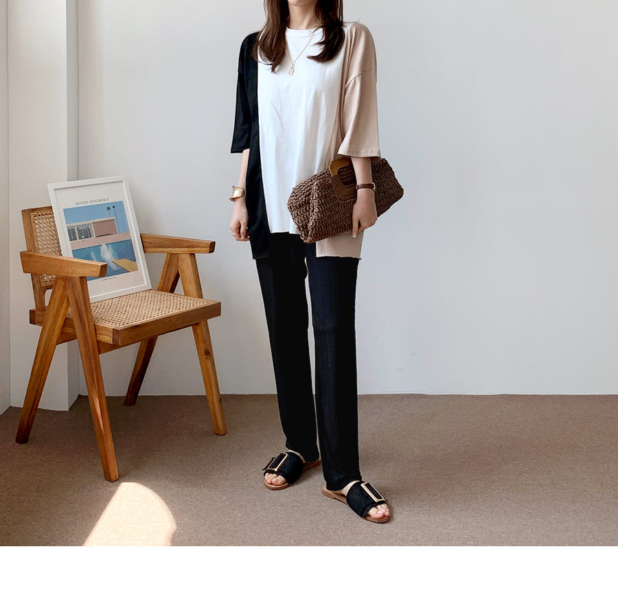 カラーコントラストTシャツ・全3色 | DHOLIC PLUS | 詳細画像6