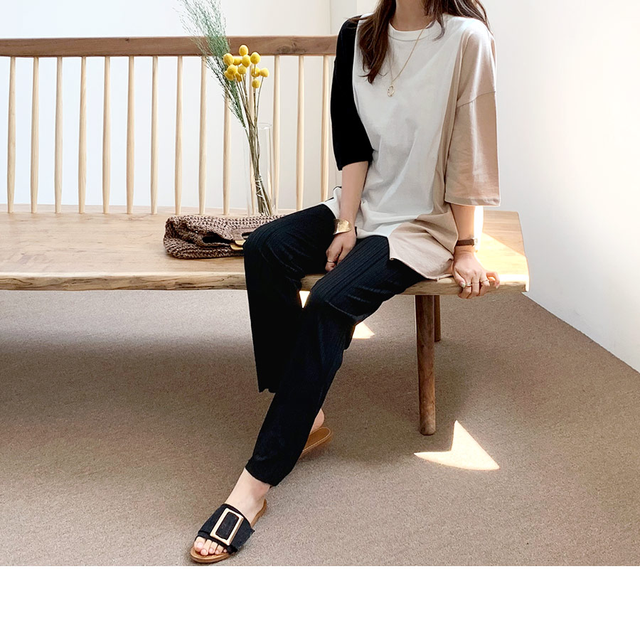 カラーコントラストTシャツ・全3色 | DHOLIC PLUS | 詳細画像10