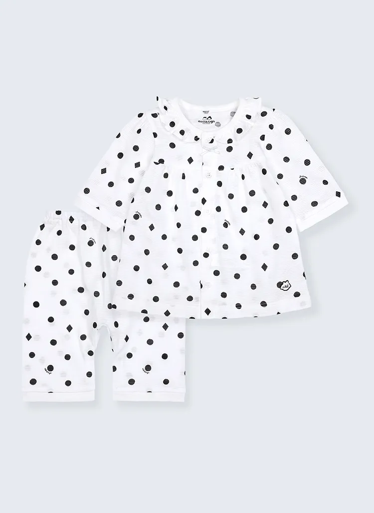 ドットダイヤ柄パジャマSET | 詳細画像1