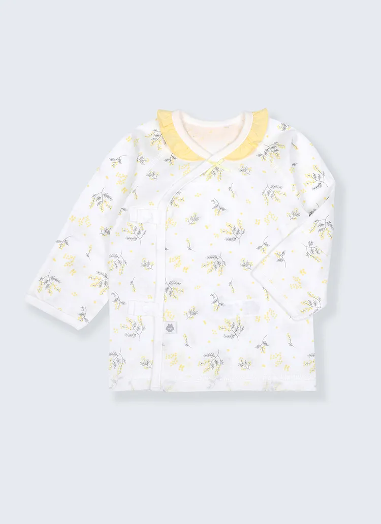 スワドル風花柄肌着 | 詳細画像1