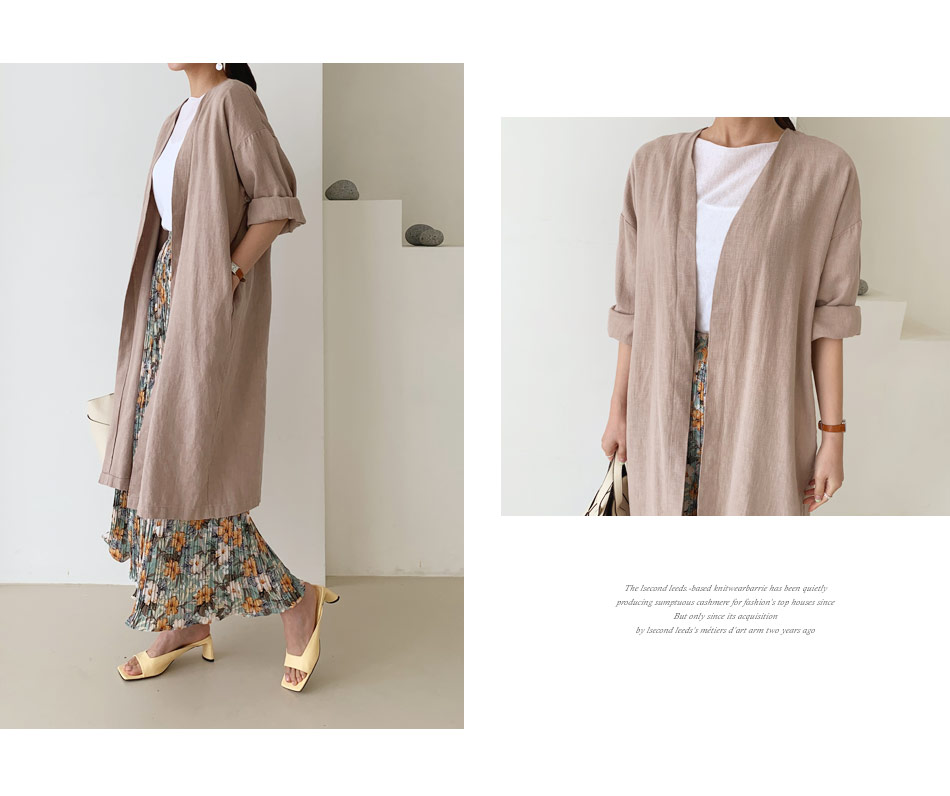 リネンロングジャケット・全3色 | DHOLIC PLUS | 詳細画像3