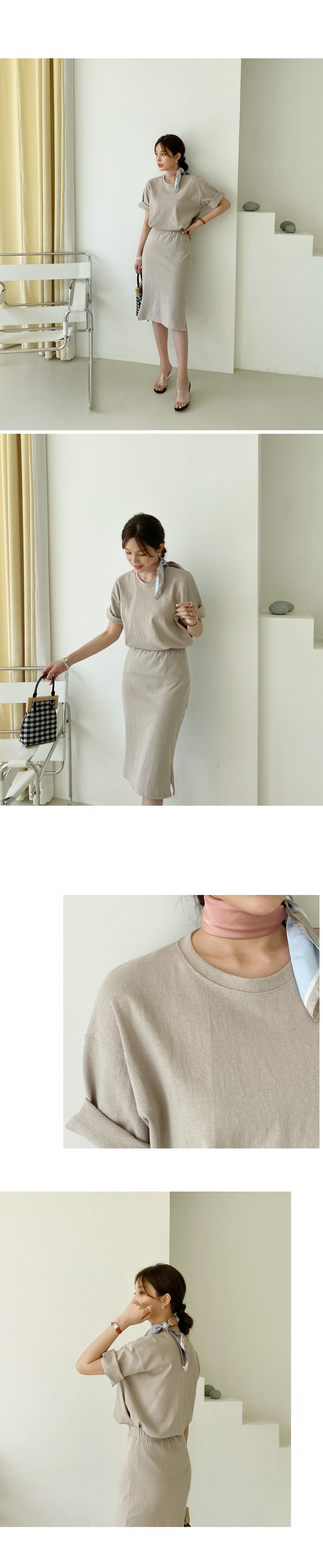 コットンTシャツ&スカートSET・全3色 | DHOLIC PLUS | 詳細画像2