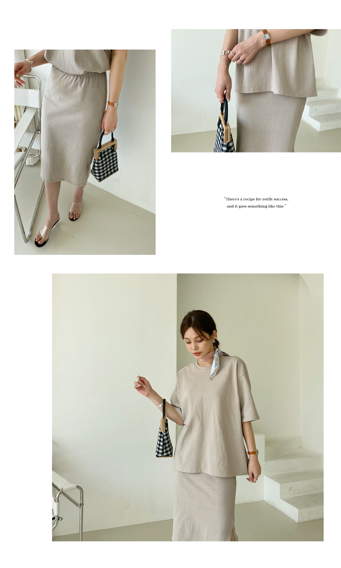 コットンTシャツ&スカートSET・全3色 | DHOLIC PLUS | 詳細画像4