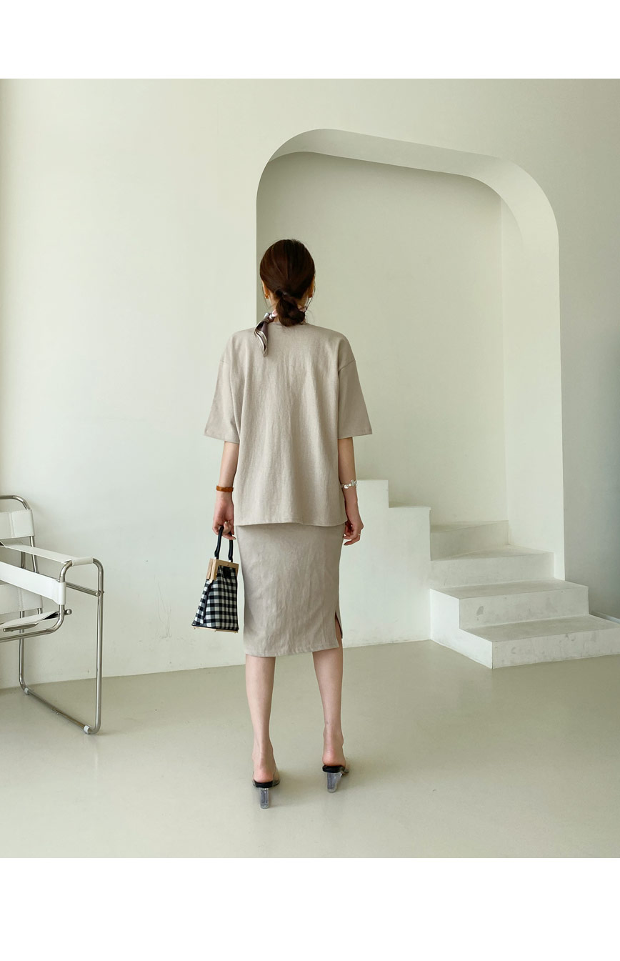 コットンTシャツ&スカートSET・全3色 | DHOLIC PLUS | 詳細画像5