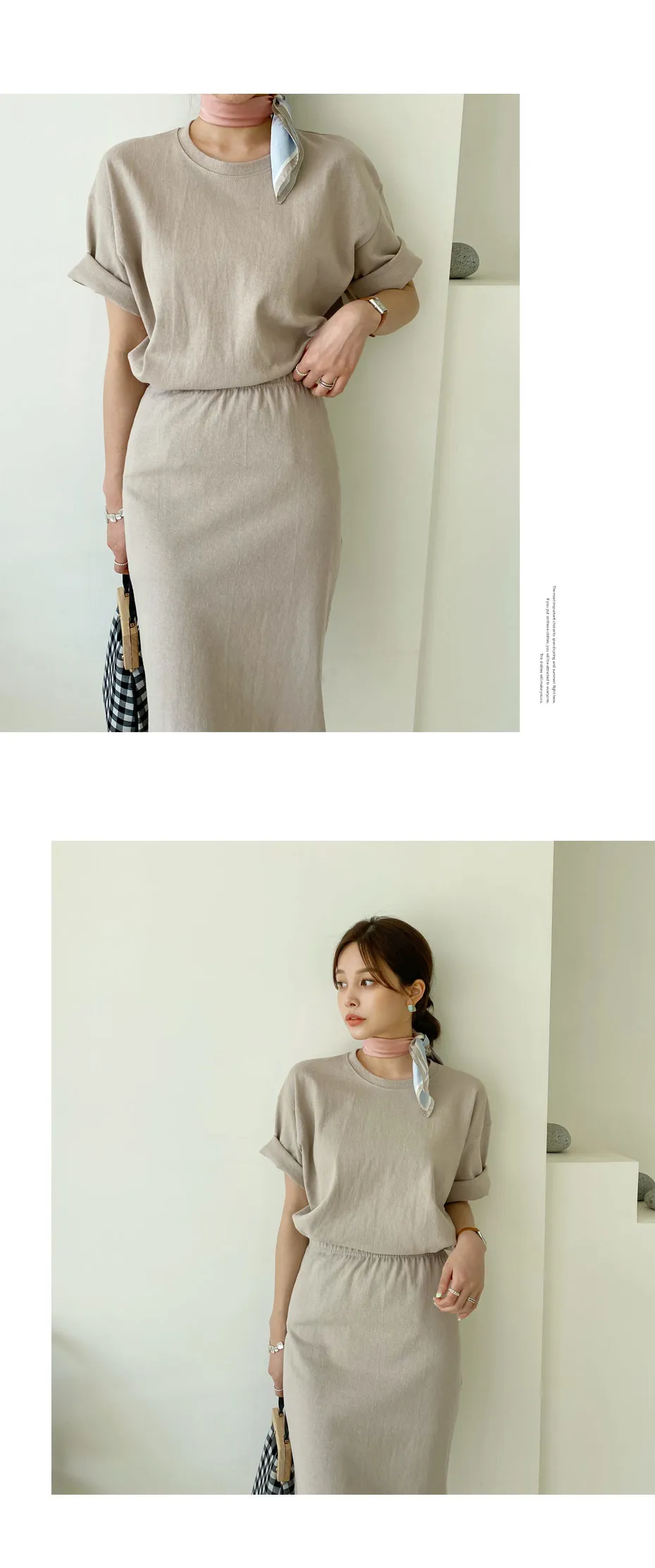 コットンTシャツ&スカートSET・全3色 | DHOLIC PLUS | 詳細画像8