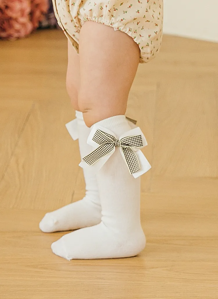 チェックリボンポイントソックス | 詳細画像1