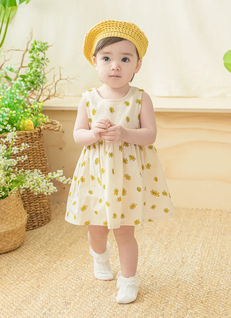 ノースリーブ花柄ワンピース | 詳細画像1