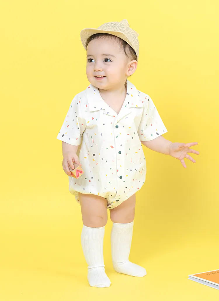 開襟パターンボディスーツ | 詳細画像1