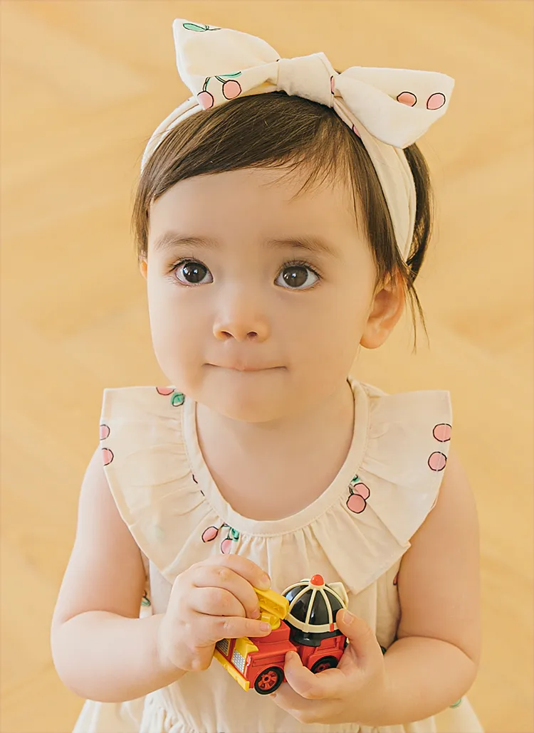 チェリー柄リボンヘアバンド | 詳細画像1