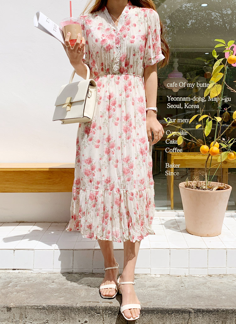 リンクル花柄ワンピース レディースファッション通販 Dholicディーホリック ファストファッション 水着 ワンピース