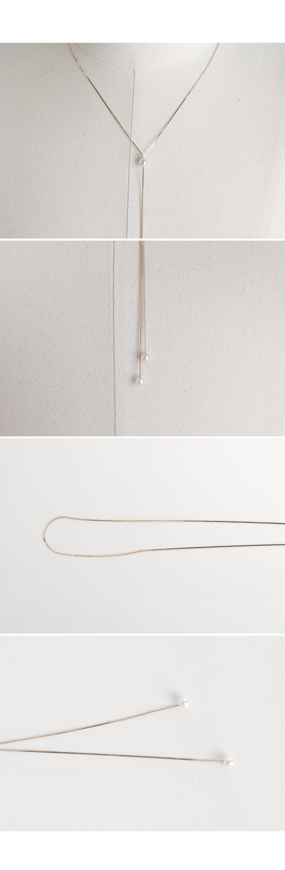 パールY字チェーンネックレス・全1色 | DHOLIC PLUS | 詳細画像11