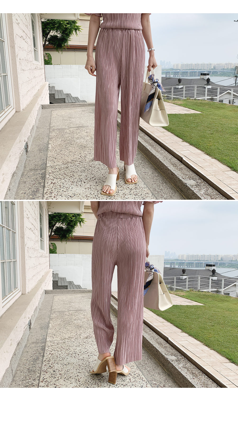 ウェーブプリーツパンツ・全5色 | DHOLIC PLUS | 詳細画像10