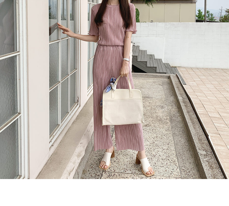 ウェーブプリーツパンツ・全5色 | DHOLIC PLUS | 詳細画像13