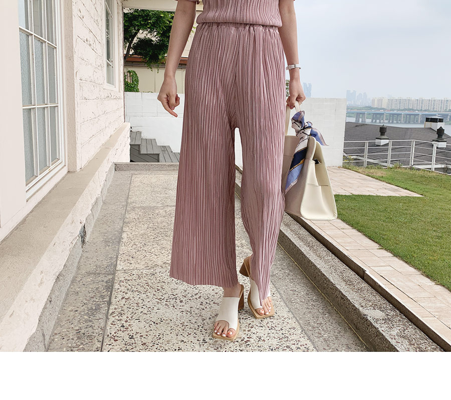 ウェーブプリーツパンツ・全5色 | DHOLIC PLUS | 詳細画像15