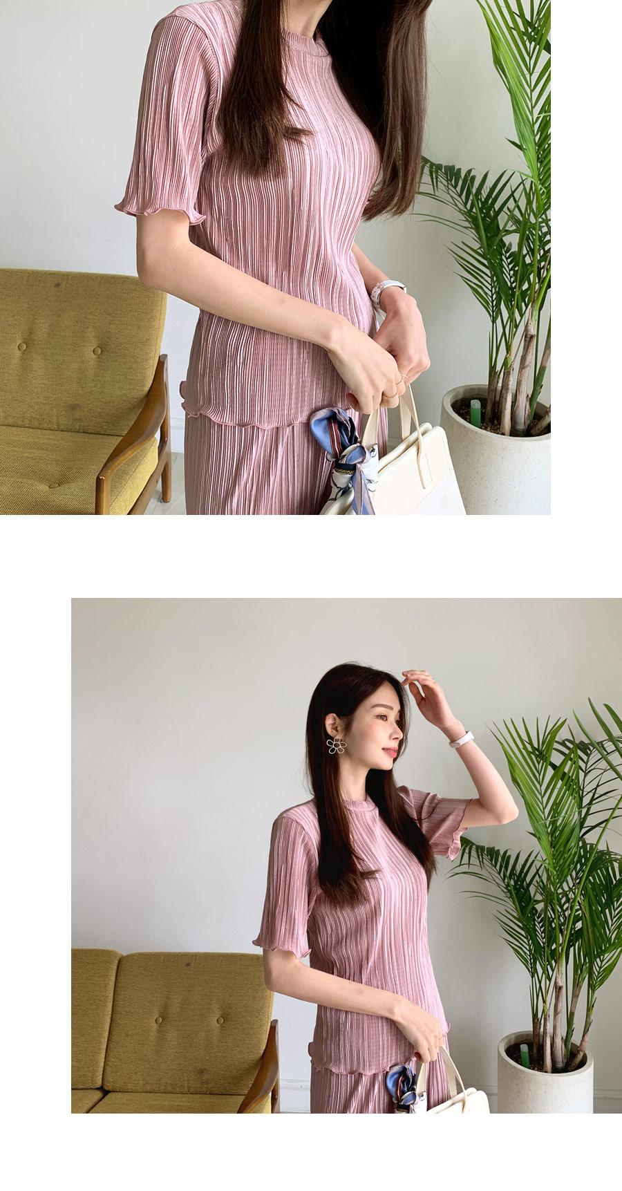 ウェーブプリーツパンツ・全5色 | DHOLIC PLUS | 詳細画像18