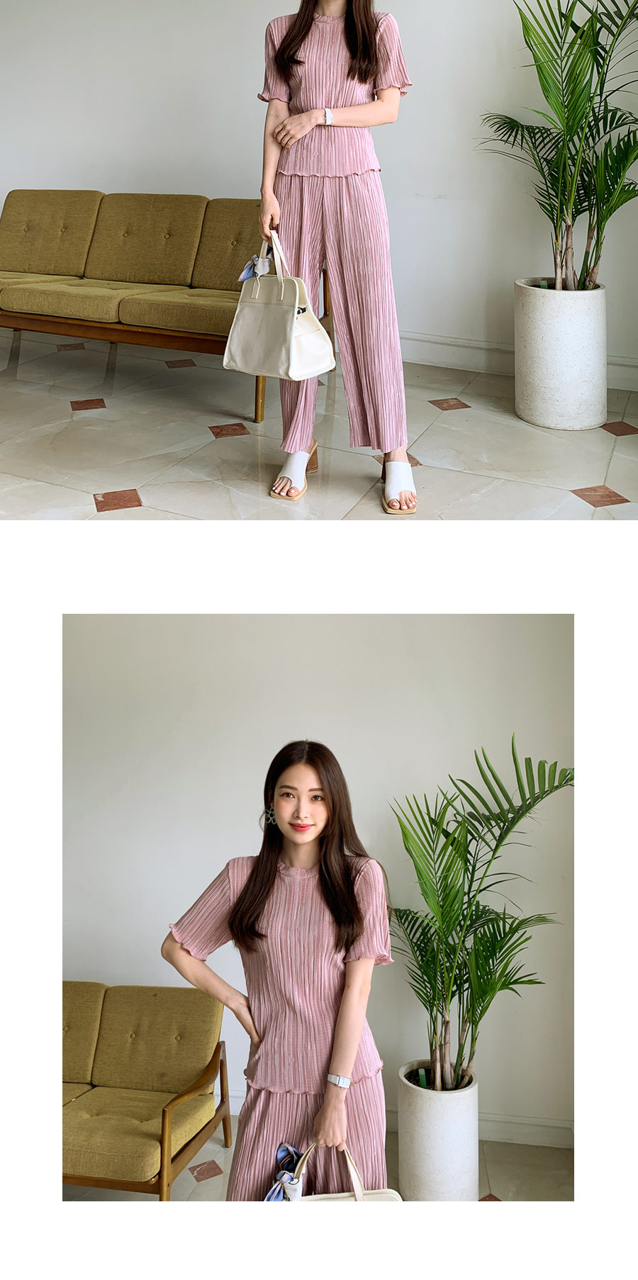 ウェーブプリーツパンツ・全5色 | DHOLIC PLUS | 詳細画像19