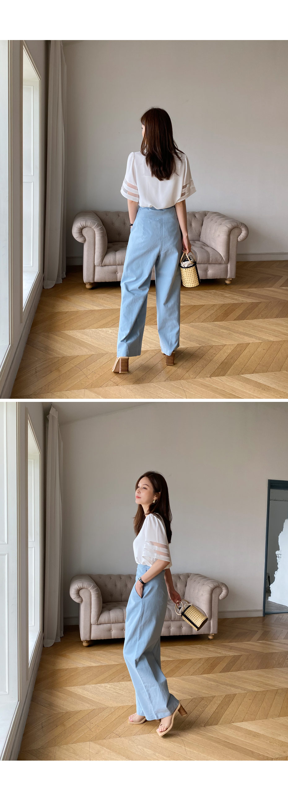 リネン混ラップパンツ・全2色 | DHOLIC PLUS | 詳細画像3