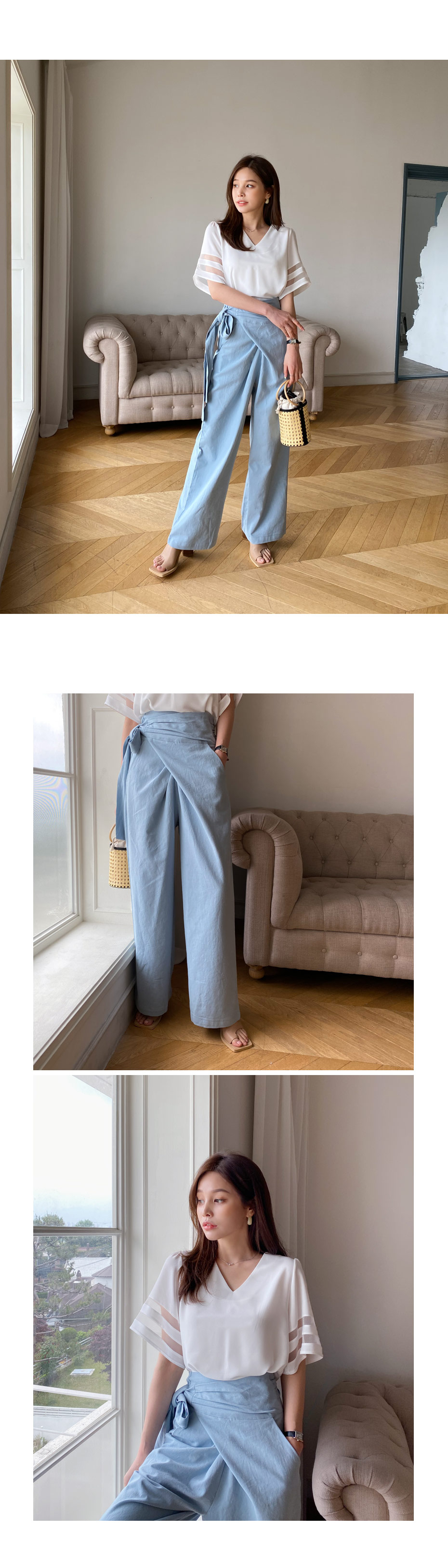 リネン混ラップパンツ・全2色 | DHOLIC PLUS | 詳細画像7