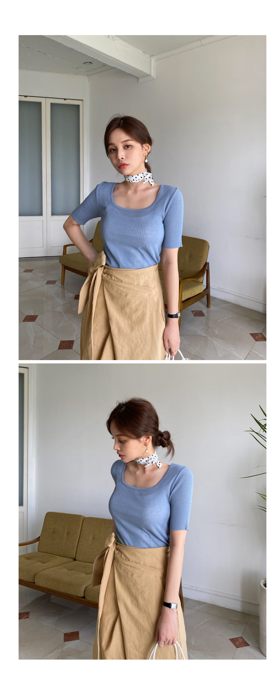 リネン混ラップパンツ・全2色 | DHOLIC PLUS | 詳細画像16