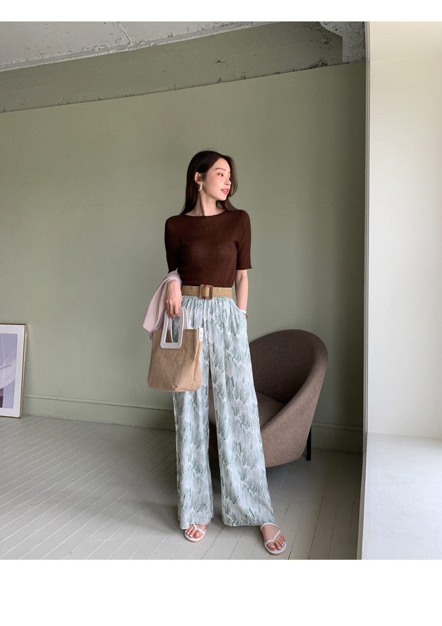 パターンワイドパンツ・全2色 | DHOLIC PLUS | 詳細画像5