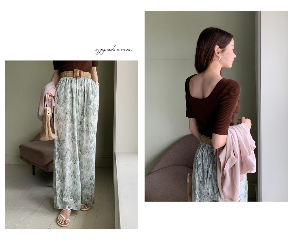 パターンワイドパンツ・全2色 | DHOLIC PLUS | 詳細画像3