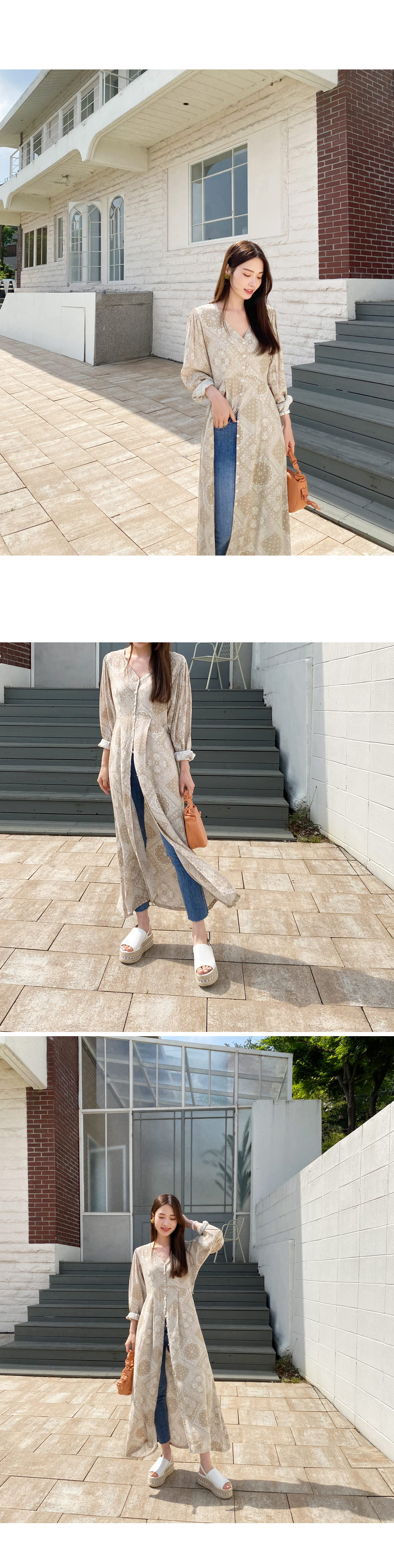 ストラップ付ペイズリーワンピース・全2色 | DHOLIC PLUS | 詳細画像2