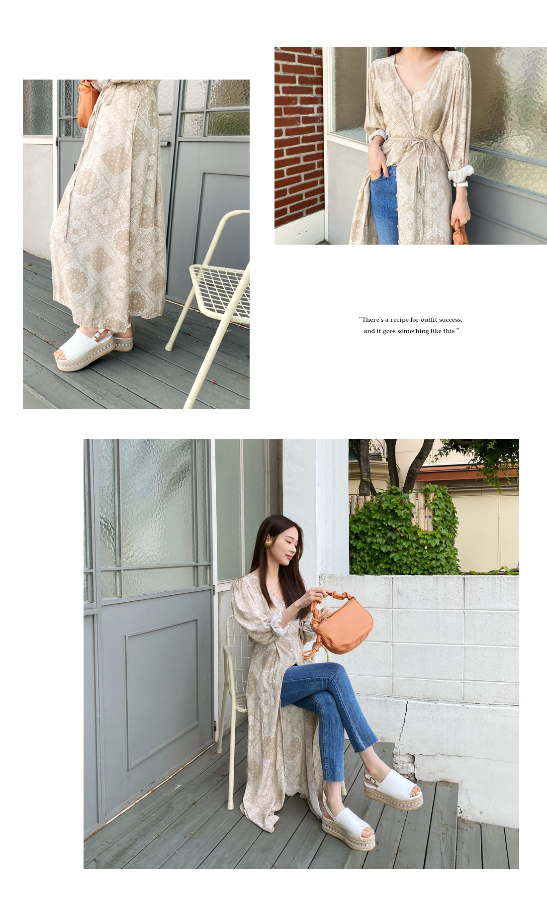 ストラップ付ペイズリーワンピース・全2色 | DHOLIC PLUS | 詳細画像6