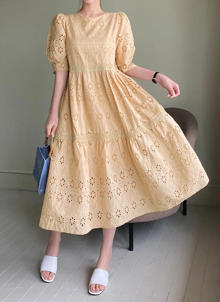 アイレットレースワンピース・全3色 | DHOLIC PLUS | 詳細画像1