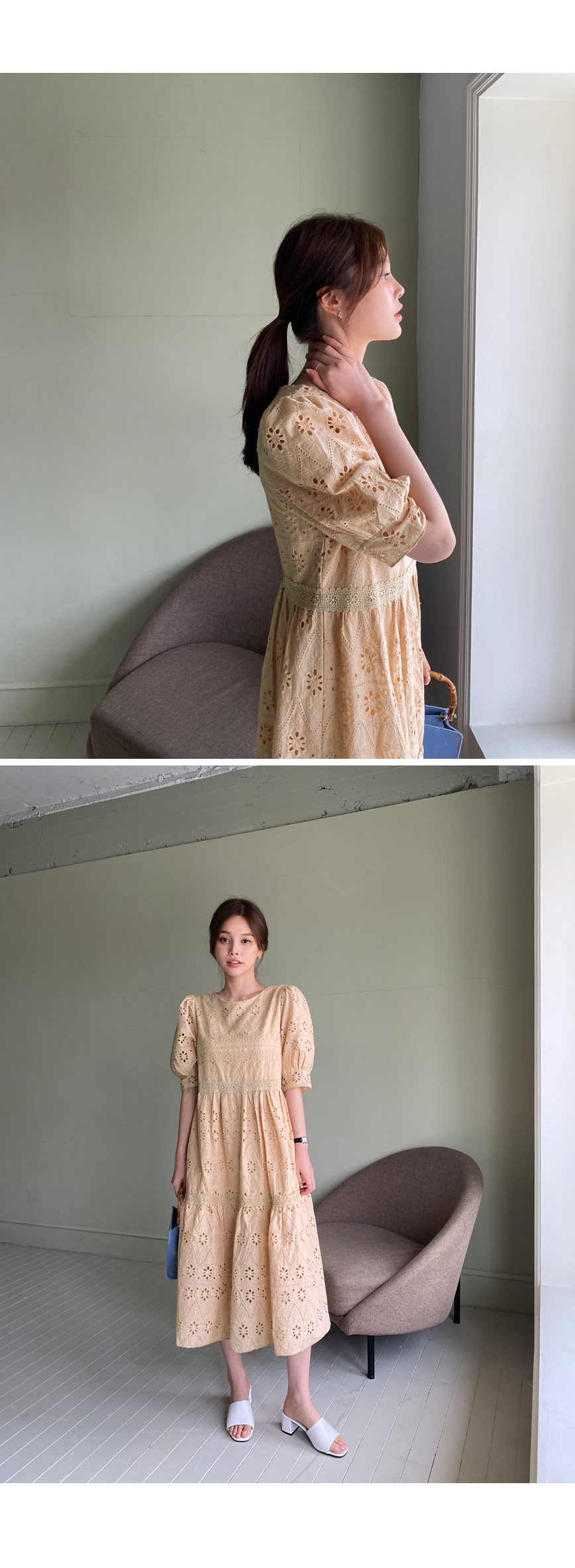 アイレットレースワンピース・全3色 | DHOLIC PLUS | 詳細画像8