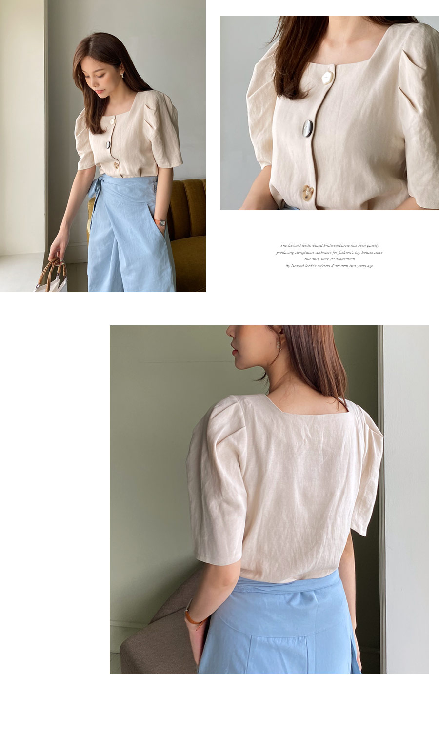 マルチボタンスクエアブラウス・全2色 | DHOLIC PLUS | 詳細画像12