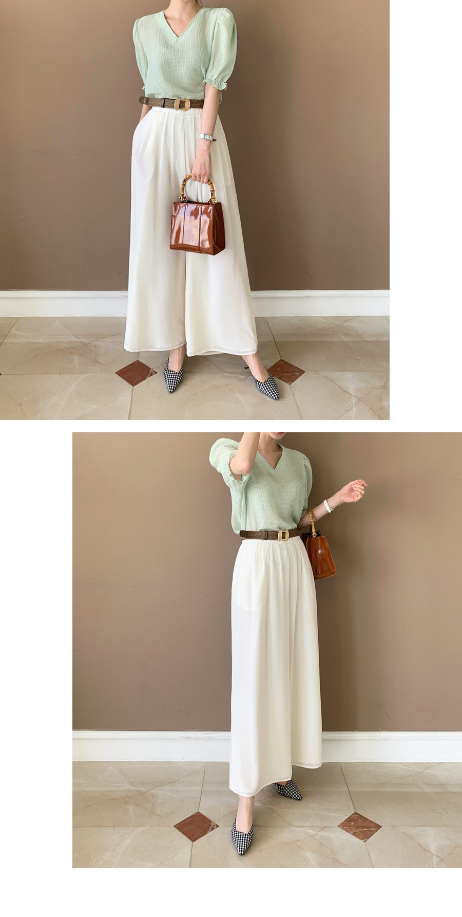 Vネックテクスチャーブラウス・全4色 | DHOLIC PLUS | 詳細画像10