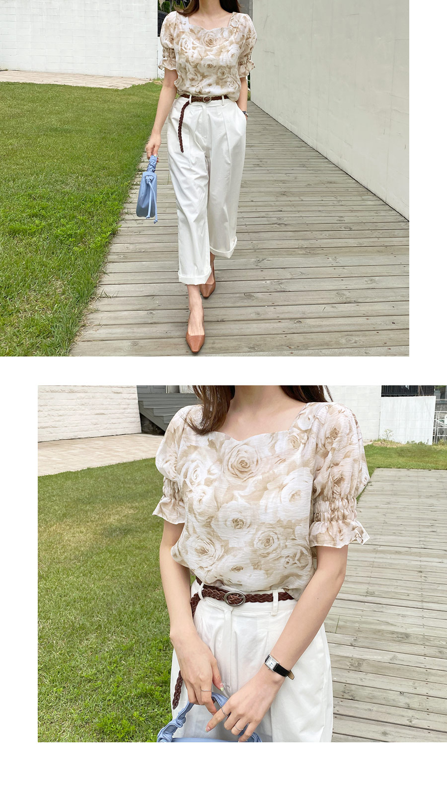 フローラパターンルブラウス・全2色 | DHOLIC PLUS | 詳細画像11