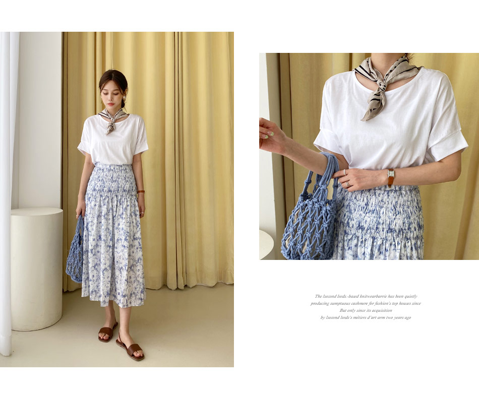 シャーリングパターンスカート・全2色 | DHOLIC PLUS | 詳細画像11