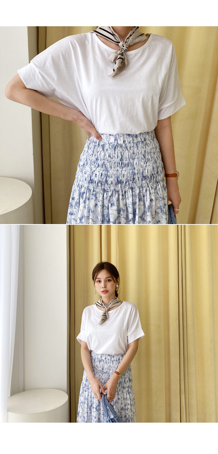 シャーリングパターンスカート・全2色 | DHOLIC PLUS | 詳細画像16