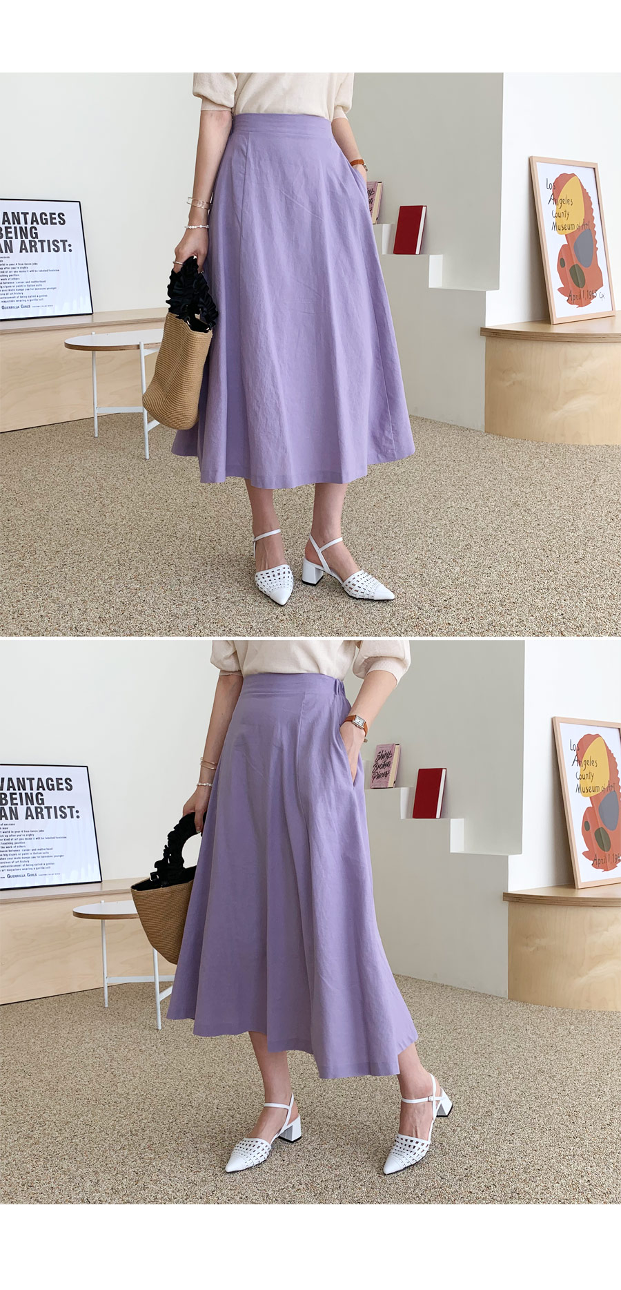 Aラインスカート・全5色 | DHOLIC PLUS | 詳細画像2